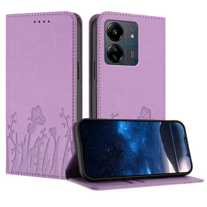 Funda magnética para teléfono de piel vegana con estampado de tulipanes y mariposas, For Redmi 13C 4G / 5G / Poco C65 / Poco M6 5G, For Redmi Note 13 4G, For Redmi K70E / Poco X6 Pro, For Redmi Note 13 Pro 5G / Xiaomi Poco X6, For Redmi Note 13 5G     ...