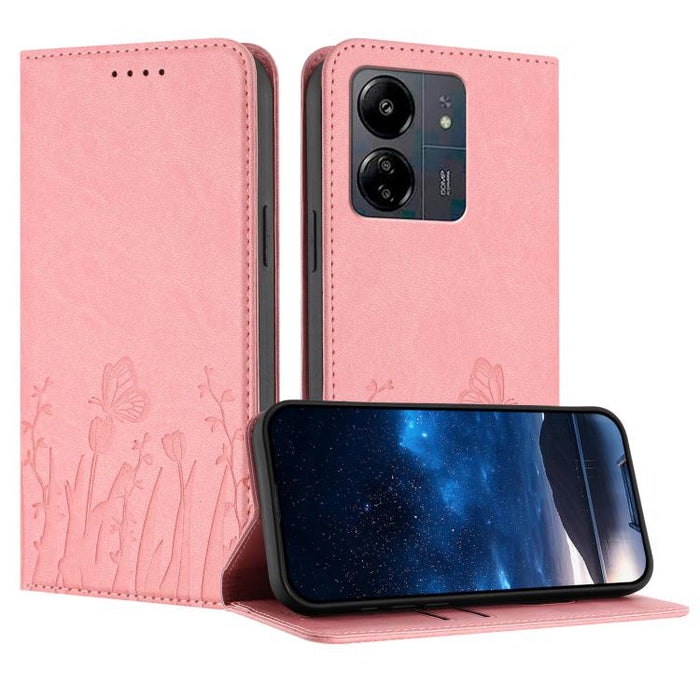 Funda magnética para teléfono de piel vegana con estampado de tulipanes y mariposas, For Redmi 13C 4G / 5G / Poco C65 / Poco M6 5G, For Redmi Note 13 4G, For Redmi K70E / Poco X6 Pro, For Redmi Note 13 Pro 5G / Xiaomi Poco X6, For Redmi Note 13 5G     ...