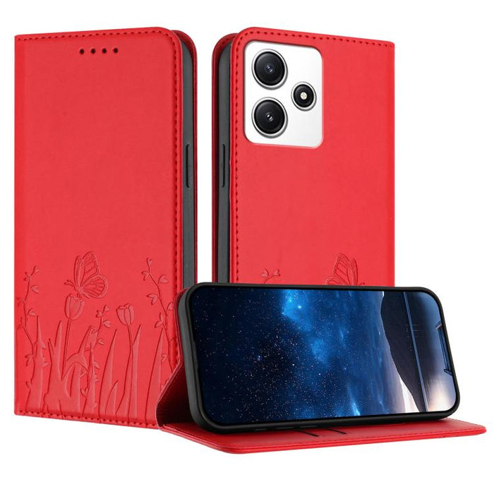 Funda magnética para teléfono de piel vegana con estampado de tulipanes y mariposas, For Redmi 13C 4G / 5G / Poco C65 / Poco M6 5G, For Redmi Note 13 4G, For Redmi K70E / Poco X6 Pro, For Redmi Note 13 Pro 5G / Xiaomi Poco X6, For Redmi Note 13 5G     ...