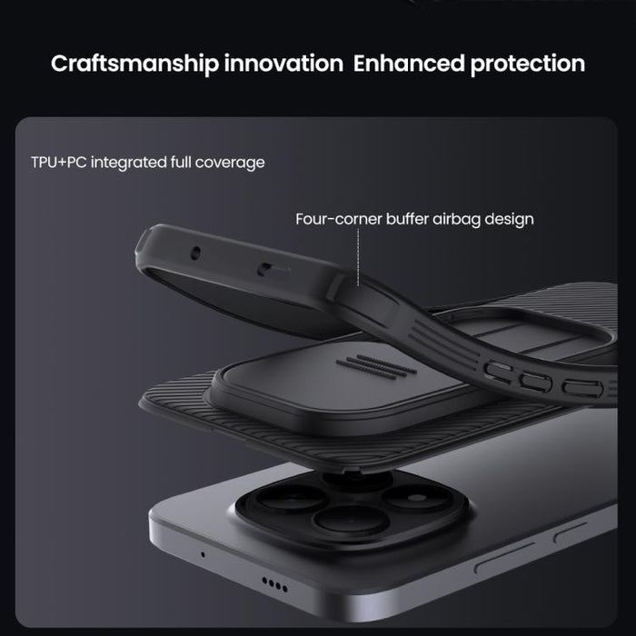 Funda para teléfono NILLKIN CamShield Pro PC, For Redmi Note 15 Pro+ 5G Global 163.3mm, For Redmi Note 15 Pro 5G Global 163.6mm