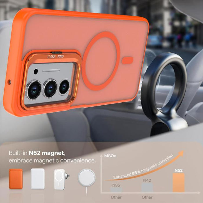 Funda para teléfono MagSafe con soporte para cámara, acabado mate de color brillante y tacto agradable., For Redmi 15 5G Global / 4G SEA 169.5mm, For Redmi A5 4G 171.7mm
