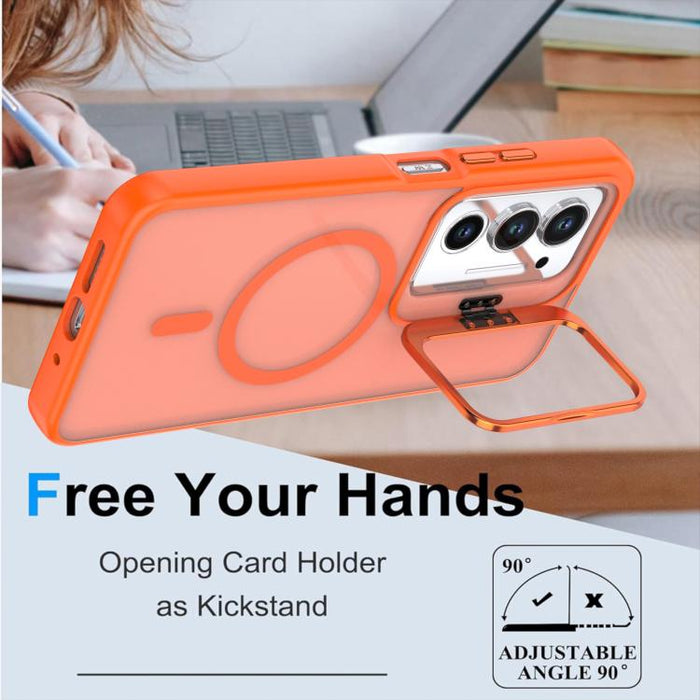 Funda para teléfono MagSafe con soporte para cámara, acabado mate de color brillante y tacto agradable., For Redmi 15 5G Global / 4G SEA 169.5mm, For Redmi A5 4G 171.7mm