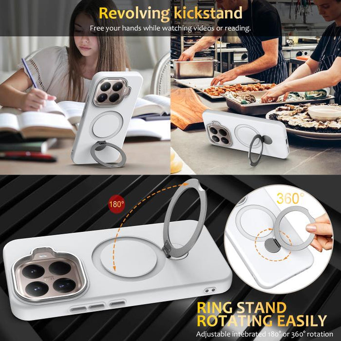 Funda híbrida de TPU y PC con soporte de anillo pivotante Gen1.5 para teléfono, For Xiaomi 15T Pro 5G, For Xiaomi 15T 5G