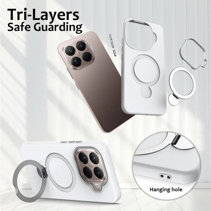 Funda híbrida de TPU y PC con soporte de anillo pivotante Gen1.5 para teléfono, For Xiaomi 15T Pro 5G, For Xiaomi 15T 5G