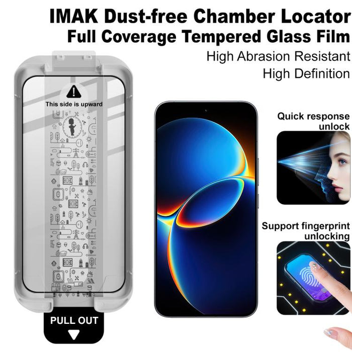 Imak Localizador de Cámaras Libre de Polvo, Película de Vidrio Templado de Cobertura Total, For Redmi K90 Max, For Redmi Turbo5 Max 5G, For Redmi Turbo5 5G / Poco X8 Pro 5G, For Redmi K90 Pro Max/POCO F8 Ultra, For Redmi K90/POCO F8 Pro 5G             ...