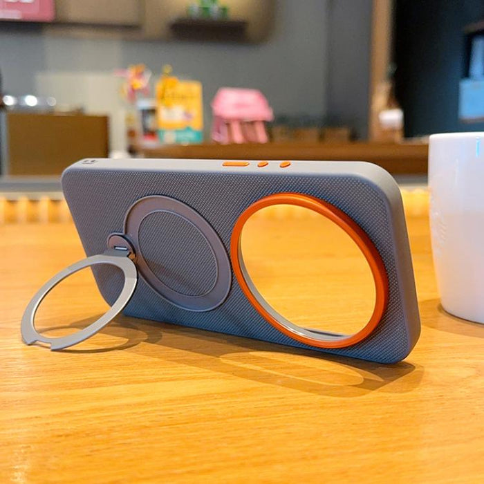 Funda magnética para teléfono con soporte giratorio de PC + TPU y piel vegana, For Xiaomi 17 Ultra
