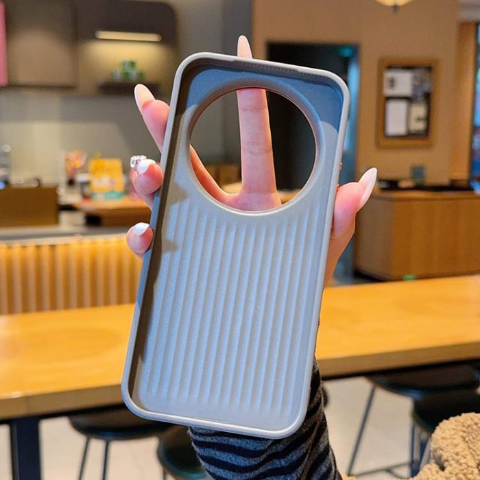 Funda magnética a prueba de golpes con textura de onda de armadura para teléfono, For Xiaomi 17 Ultra