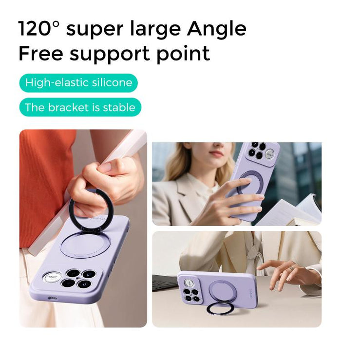 Funda magnética de silicona líquida ABEEL, agradable al tacto, con soporte., For Redmi K90/Poco F8 Pro 5G, For Redmi K90 Pro Max