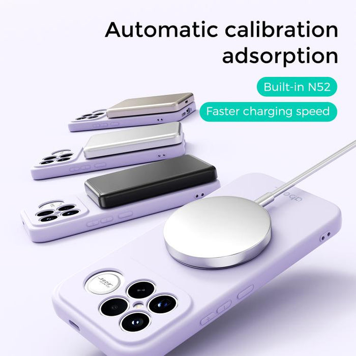 Funda magnética de silicona líquida ABEEL, agradable al tacto, con soporte., For Redmi K90/Poco F8 Pro 5G, For Redmi K90 Pro Max