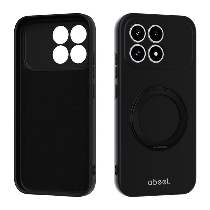 Funda magnética de silicona líquida ABEEL, agradable al tacto, con soporte., For Redmi K90/Poco F8 Pro 5G, For Redmi K90 Pro Max