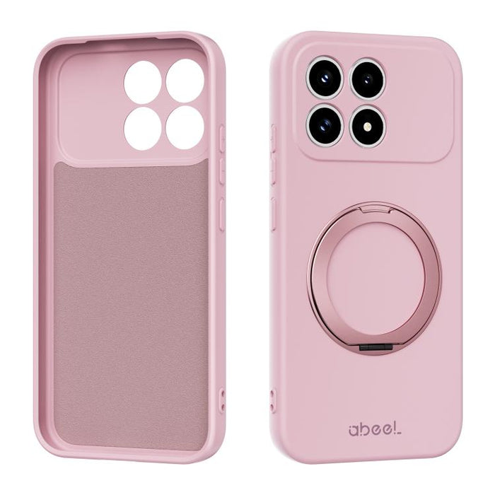 Funda magnética de silicona líquida ABEEL, agradable al tacto, con soporte., For Redmi K90/Poco F8 Pro 5G, For Redmi K90 Pro Max