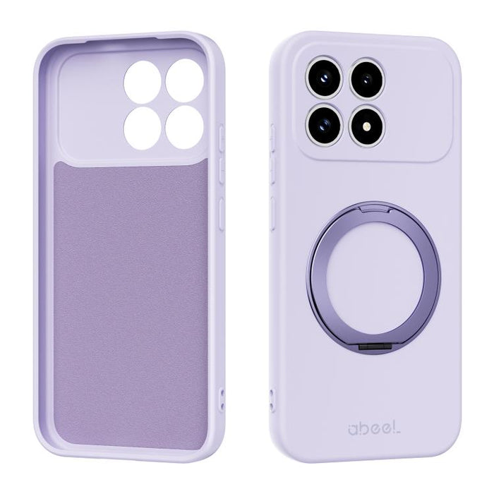 Funda magnética de silicona líquida ABEEL, agradable al tacto, con soporte., For Redmi K90/Poco F8 Pro 5G, For Redmi K90 Pro Max