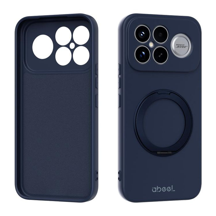 Funda magnética de silicona líquida ABEEL, agradable al tacto, con soporte., For Redmi K90/Poco F8 Pro 5G, For Redmi K90 Pro Max