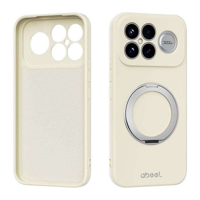 Funda magnética de silicona líquida ABEEL, agradable al tacto, con soporte., For Redmi K90/Poco F8 Pro 5G, For Redmi K90 Pro Max