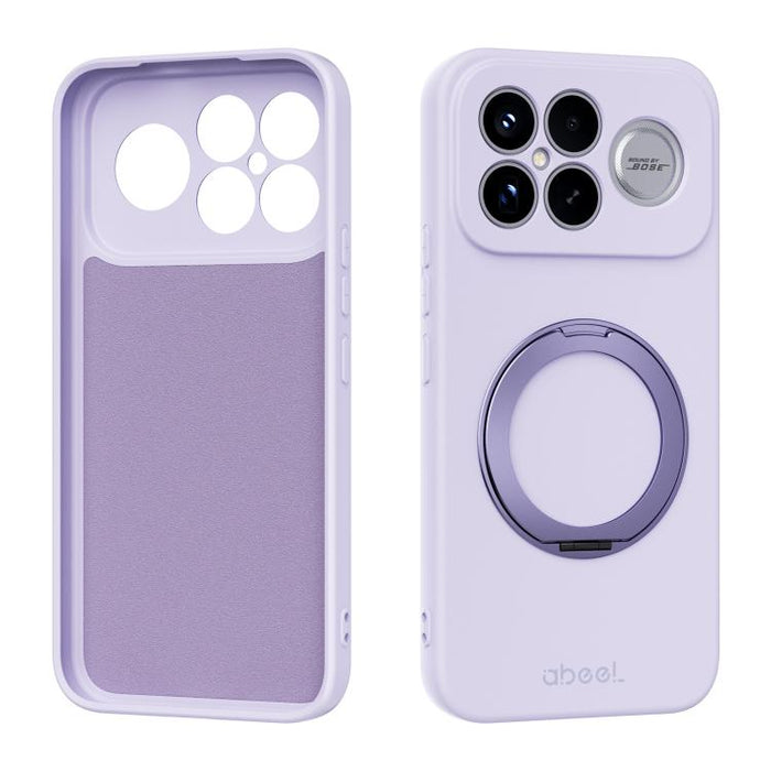 Funda magnética de silicona líquida ABEEL, agradable al tacto, con soporte., For Redmi K90/Poco F8 Pro 5G, For Redmi K90 Pro Max