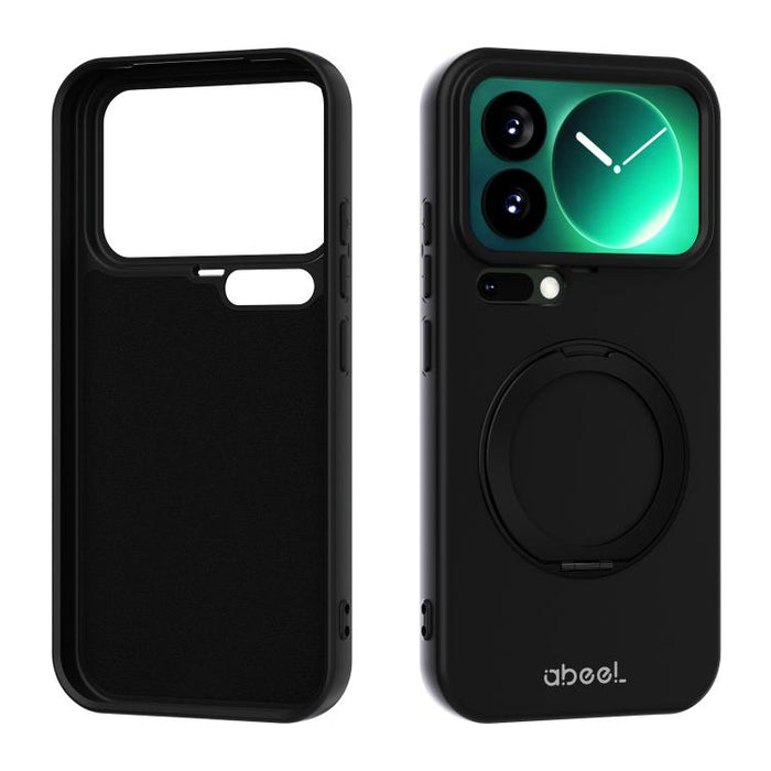Funda magnética de silicona líquida ABEEL, agradable al tacto, con soporte., For Xiaomi 17T Pro 5G, For Xiaomi 17T 5G, For Xiaomi 17 Ultra, For Xiaomi 17 Pro Max, For Xiaomi 17 Pro, For Xiaomi 17
