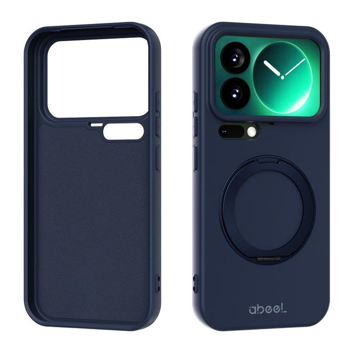 Funda magnética de silicona líquida ABEEL, agradable al tacto, con soporte., For Xiaomi 17T Pro 5G, For Xiaomi 17T 5G, For Xiaomi 17 Ultra, For Xiaomi 17 Pro Max, For Xiaomi 17 Pro, For Xiaomi 17