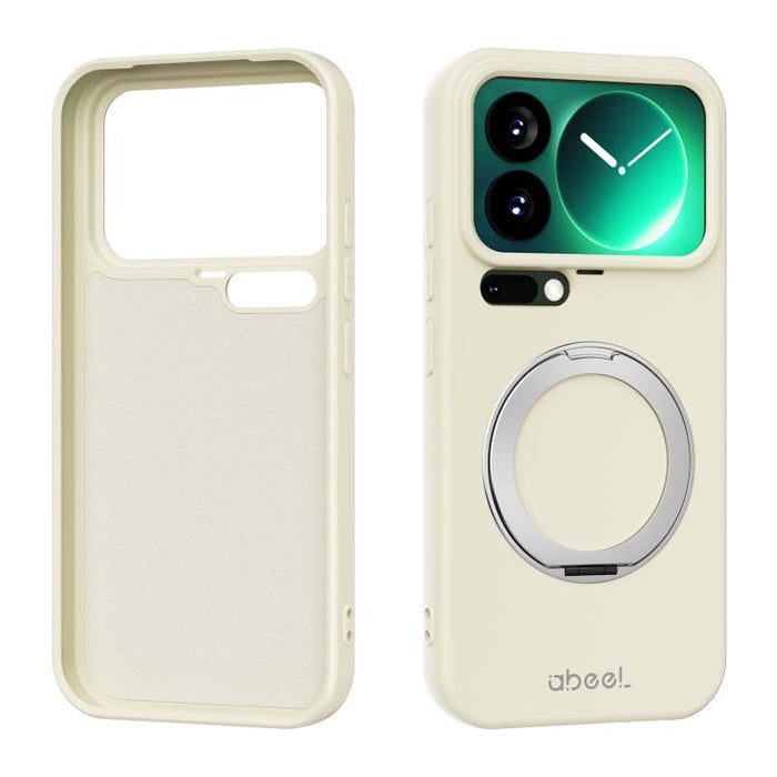 Funda magnética de silicona líquida ABEEL, agradable al tacto, con soporte., For Xiaomi 17T Pro 5G, For Xiaomi 17T 5G, For Xiaomi 17 Ultra, For Xiaomi 17 Pro Max, For Xiaomi 17 Pro, For Xiaomi 17
