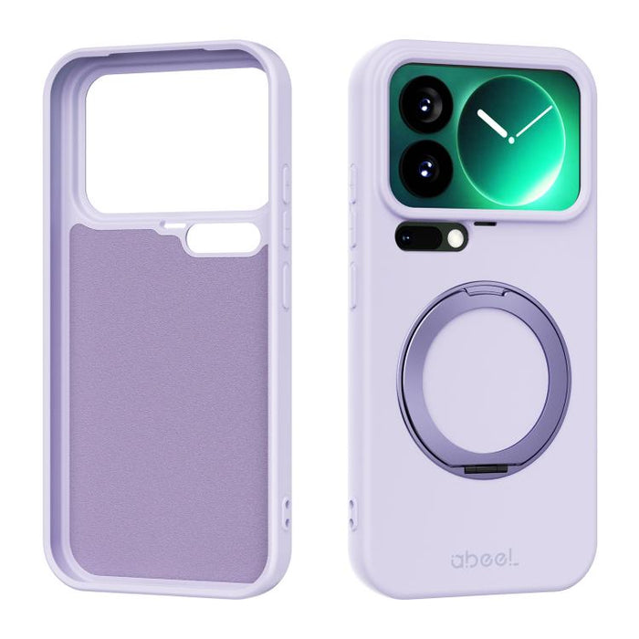 Funda magnética de silicona líquida ABEEL, agradable al tacto, con soporte., For Xiaomi 17T Pro 5G, For Xiaomi 17T 5G, For Xiaomi 17 Ultra, For Xiaomi 17 Pro Max, For Xiaomi 17 Pro, For Xiaomi 17