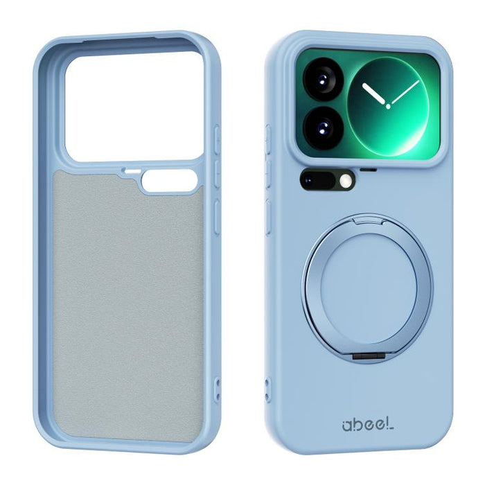 Funda magnética de silicona líquida ABEEL, agradable al tacto, con soporte., For Xiaomi 17T Pro 5G, For Xiaomi 17T 5G, For Xiaomi 17 Ultra, For Xiaomi 17 Pro Max, For Xiaomi 17 Pro, For Xiaomi 17