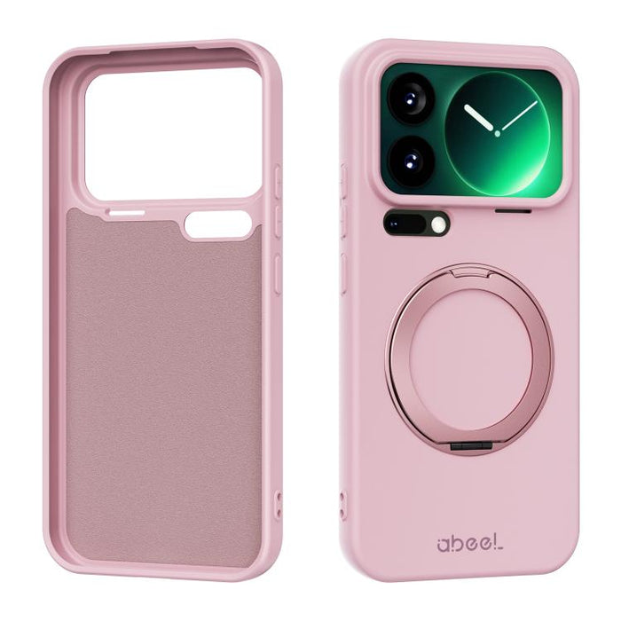 Funda magnética de silicona líquida ABEEL, agradable al tacto, con soporte., For Xiaomi 17T Pro 5G, For Xiaomi 17T 5G, For Xiaomi 17 Ultra, For Xiaomi 17 Pro Max, For Xiaomi 17 Pro, For Xiaomi 17