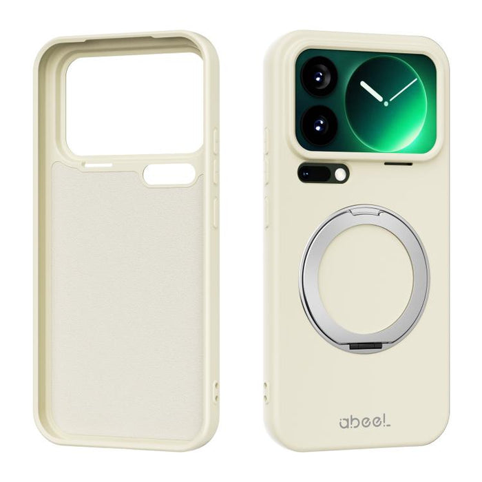 Funda magnética de silicona líquida ABEEL, agradable al tacto, con soporte., For Xiaomi 17T Pro 5G, For Xiaomi 17T 5G, For Xiaomi 17 Ultra, For Xiaomi 17 Pro Max, For Xiaomi 17 Pro, For Xiaomi 17