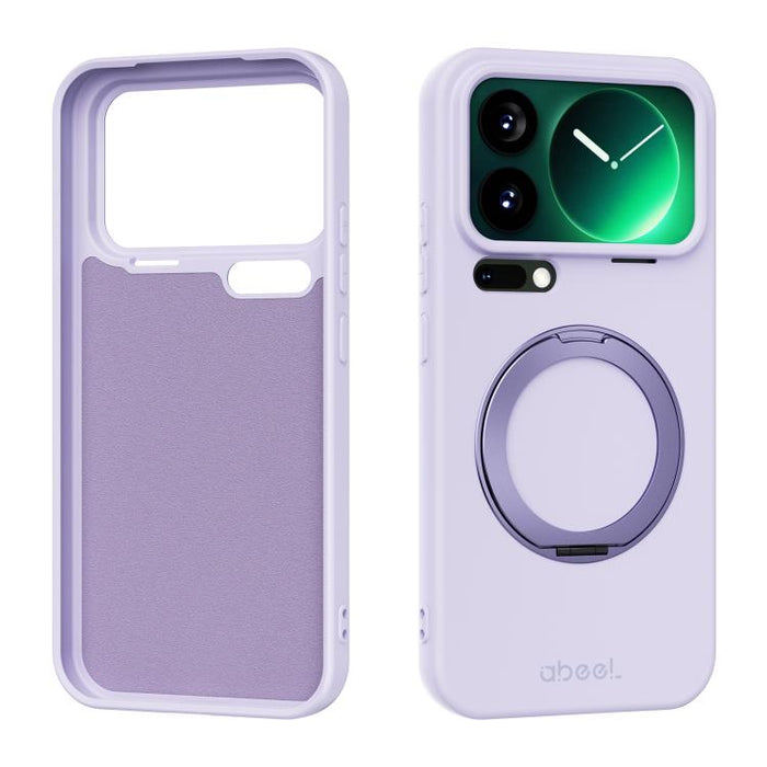 Funda magnética de silicona líquida ABEEL, agradable al tacto, con soporte., For Xiaomi 17T Pro 5G, For Xiaomi 17T 5G, For Xiaomi 17 Ultra, For Xiaomi 17 Pro Max, For Xiaomi 17 Pro, For Xiaomi 17