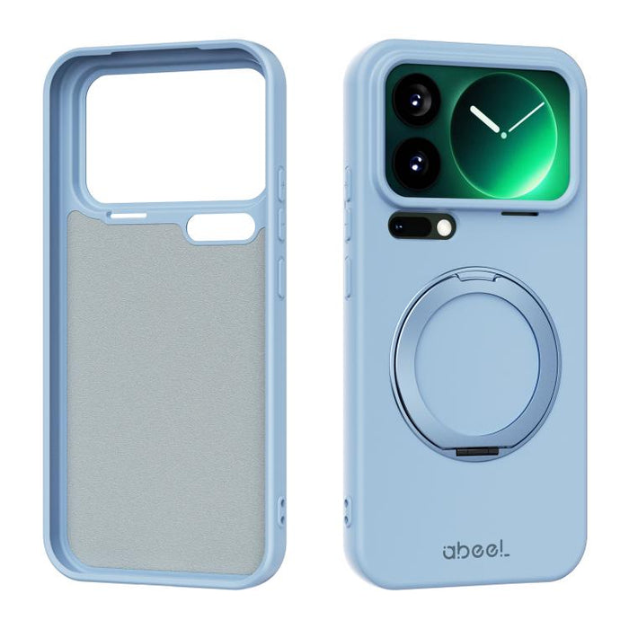 Funda magnética de silicona líquida ABEEL, agradable al tacto, con soporte., For Xiaomi 17T Pro 5G, For Xiaomi 17T 5G, For Xiaomi 17 Ultra, For Xiaomi 17 Pro Max, For Xiaomi 17 Pro, For Xiaomi 17