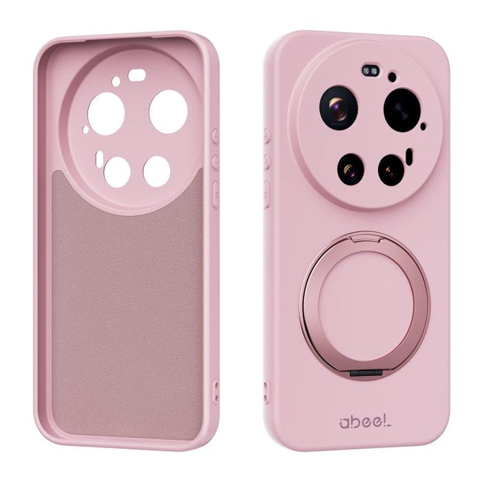 Funda magnética de silicona líquida ABEEL, agradable al tacto, con soporte., For Xiaomi 17T Pro 5G, For Xiaomi 17T 5G, For Xiaomi 17 Ultra, For Xiaomi 17 Pro Max, For Xiaomi 17 Pro, For Xiaomi 17