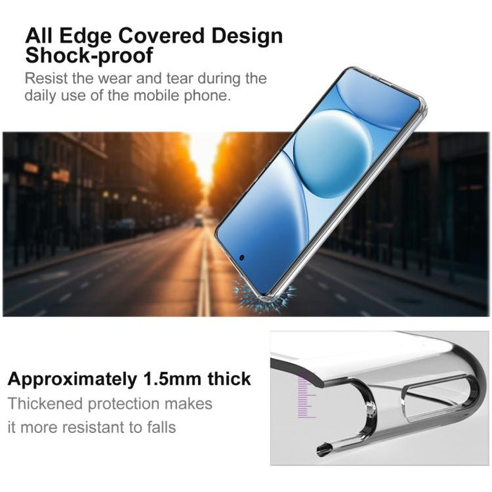 Funda para teléfono de TPU transparente y resistente a los golpes de la serie imak UX-10, For Redmi Note 15 Pro 4G Global 163.2mm