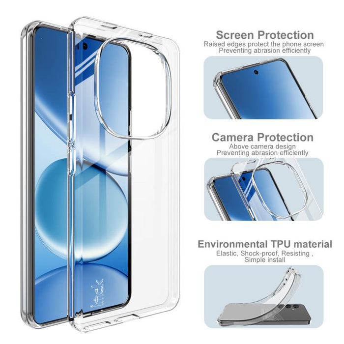 Funda para teléfono de TPU transparente y resistente a los golpes de la serie imak UX-10, For Redmi Note 15 Pro 4G Global 163.2mm
