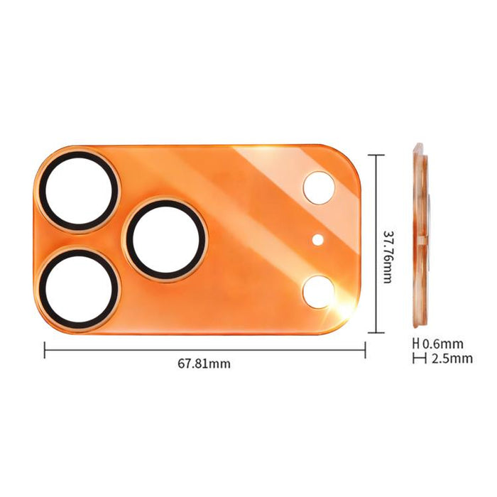 Protector de lente de cámara de acrílico translúcido esmerilado integrado XDcase (2 unidades), For iPhone 17 Pro Max, For iPhone 17 Pro