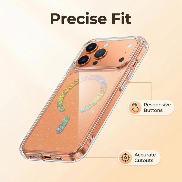 Funda magnética de TPU con purpurina para teléfono, For iPhone 17 Pro Max, For iPhone 17 Pro