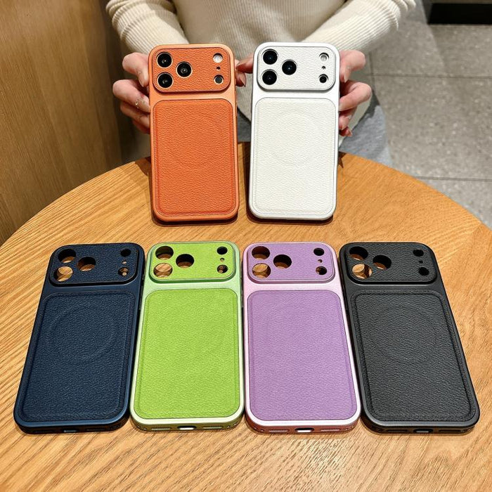 Se transforma en una funda magnética para teléfono con textura de lichi y ventana grande de 17 pulgadas., For iPhone 17 Pro Max, For iPhone 17 Pro, For iPhone 17, For iPhone 16 Pro Max, For iPhone 16 Pro, For iPhone 16 Plus, For iPhone 16              ...