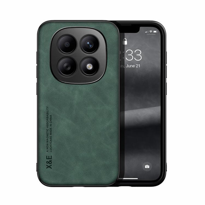 Funda trasera de cuero magnético con tacto de piel para teléfono, For Redmi Turbo 5 Max 5G / Poco X8 Pro Max 5G, For Redmi Turbo 5 5G / Poco X8 Pro 5G, For Redmi Note 15 Pro+ 5G 163.3mm / Poco M8 Pro 5G, For Redmi Note 15 4G / 5G Global 164mm / Poco M8...