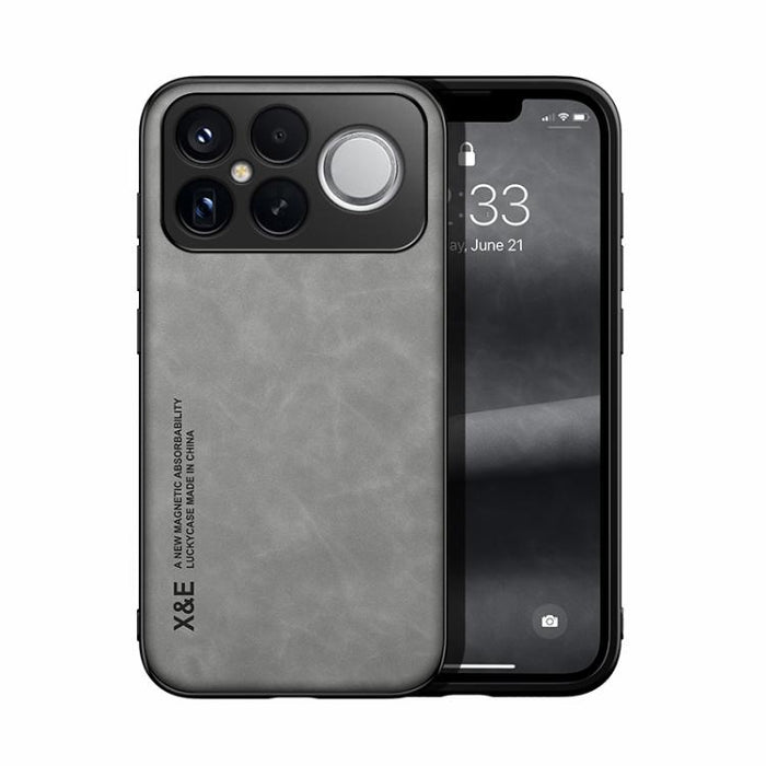 Funda trasera de cuero magnético con tacto de piel para teléfono, For Redmi Turbo 5 Max 5G / Poco X8 Pro Max 5G, For Redmi Turbo 5 5G / Poco X8 Pro 5G, For Redmi Note 15 Pro+ 5G 163.3mm / Poco M8 Pro 5G, For Redmi Note 15 4G / 5G Global 164mm / Poco M8...