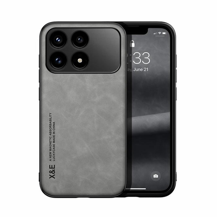 Funda trasera de cuero magnético con tacto de piel para teléfono, For Redmi Turbo 5 Max 5G / Poco X8 Pro Max 5G, For Redmi Turbo 5 5G / Poco X8 Pro 5G, For Redmi Note 15 Pro+ 5G 163.3mm / Poco M8 Pro 5G, For Redmi Note 15 4G / 5G Global 164mm / Poco M8...