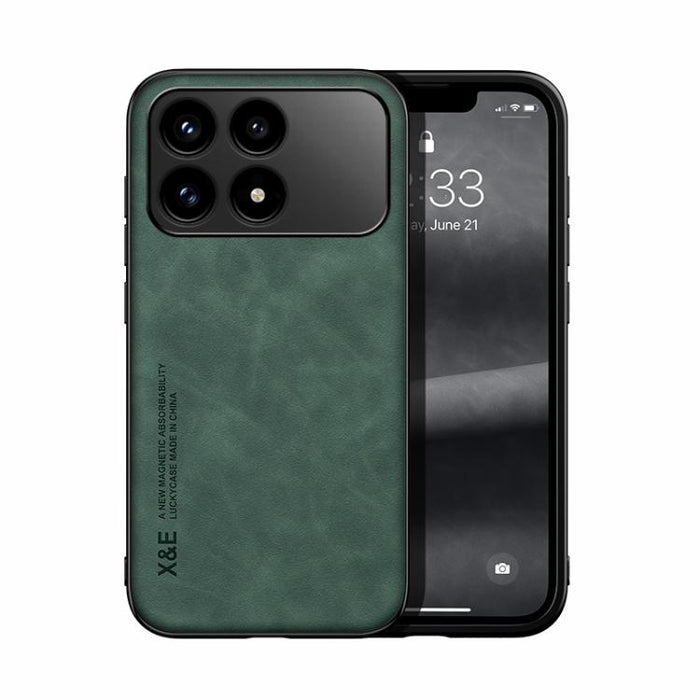 Funda trasera de cuero magnético con tacto de piel para teléfono, For Redmi Turbo 5 Max 5G / Poco X8 Pro Max 5G, For Redmi Turbo 5 5G / Poco X8 Pro 5G, For Redmi Note 15 Pro+ 5G 163.3mm / Poco M8 Pro 5G, For Redmi Note 15 4G / 5G Global 164mm / Poco M8...
