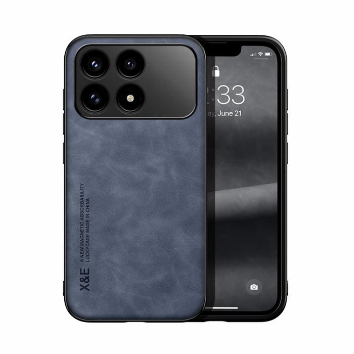 Funda trasera de cuero magnético con tacto de piel para teléfono, For Redmi Turbo 5 Max 5G / Poco X8 Pro Max 5G, For Redmi Turbo 5 5G / Poco X8 Pro 5G, For Redmi Note 15 Pro+ 5G 163.3mm / Poco M8 Pro 5G, For Redmi Note 15 4G / 5G Global 164mm / Poco M8...