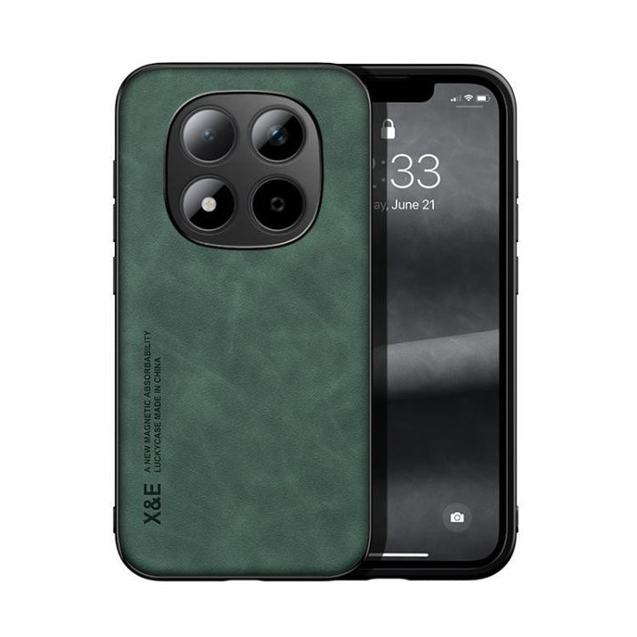 Funda trasera de cuero magnético con tacto de piel para teléfono, For Redmi Turbo 5 Max 5G / Poco X8 Pro Max 5G, For Redmi Turbo 5 5G / Poco X8 Pro 5G, For Redmi Note 15 Pro+ 5G 163.3mm / Poco M8 Pro 5G, For Redmi Note 15 4G / 5G Global 164mm / Poco M8...