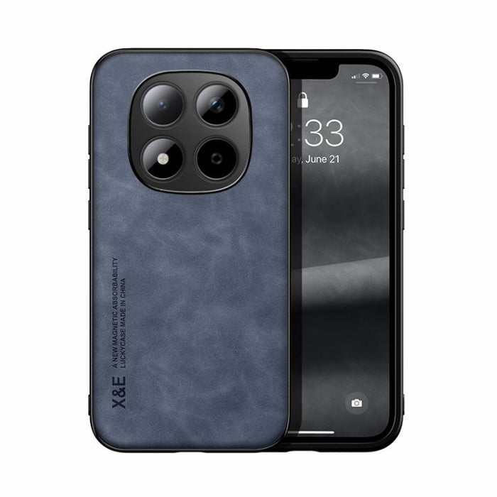 Funda trasera de cuero magnético con tacto de piel para teléfono, For Redmi Turbo 5 Max 5G / Poco X8 Pro Max 5G, For Redmi Turbo 5 5G / Poco X8 Pro 5G, For Redmi Note 15 Pro+ 5G 163.3mm / Poco M8 Pro 5G, For Redmi Note 15 4G / 5G Global 164mm / Poco M8...