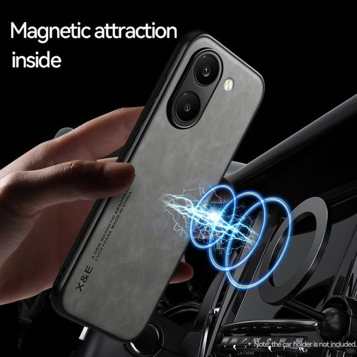 Funda trasera de cuero magnético con tacto de piel para teléfono, For Redmi Turbo 5 Max 5G / Poco X8 Pro Max 5G, For Redmi Turbo 5 5G / Poco X8 Pro 5G, For Redmi Note 15 Pro+ 5G 163.3mm / Poco M8 Pro 5G, For Redmi Note 15 4G / 5G Global 164mm / Poco M8...