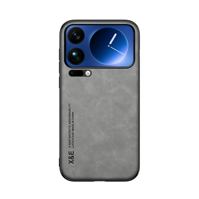 Funda trasera de cuero magnético con tacto de piel para teléfono, For Xiaomi 17 Pro Max, For Xiaomi 17 Pro, For Xiaomi 17, For Xiaomi Poco M7 4G 169mm, For Xiaomi 15T Pro 5G, For Xiaomi 15T 5G