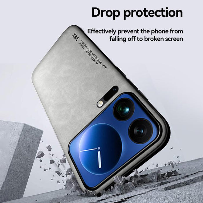 Funda trasera de cuero magnético con tacto de piel para teléfono, For Xiaomi 17 Pro Max, For Xiaomi 17 Pro, For Xiaomi 17, For Xiaomi Poco M7 4G 169mm, For Xiaomi 15T Pro 5G, For Xiaomi 15T 5G