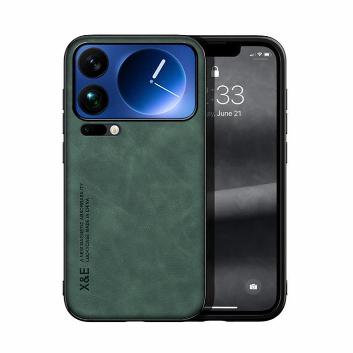 Funda trasera de cuero magnético con tacto de piel para teléfono, For Xiaomi 17 Pro Max, For Xiaomi 17 Pro, For Xiaomi 17, For Xiaomi Poco M7 4G 169mm, For Xiaomi 15T Pro 5G, For Xiaomi 15T 5G