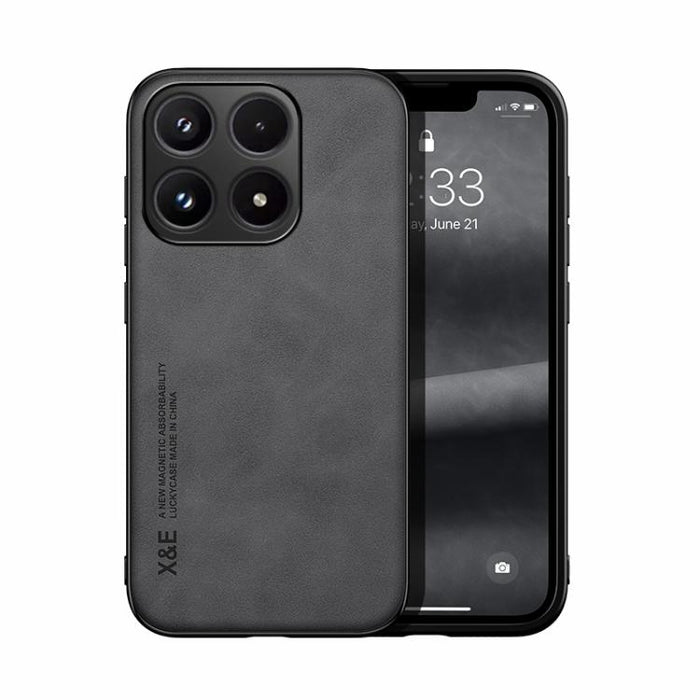Funda trasera de cuero magnético con tacto de piel para teléfono, For Xiaomi 17 Pro Max, For Xiaomi 17 Pro, For Xiaomi 17, For Xiaomi Poco M7 4G 169mm, For Xiaomi 15T Pro 5G, For Xiaomi 15T 5G