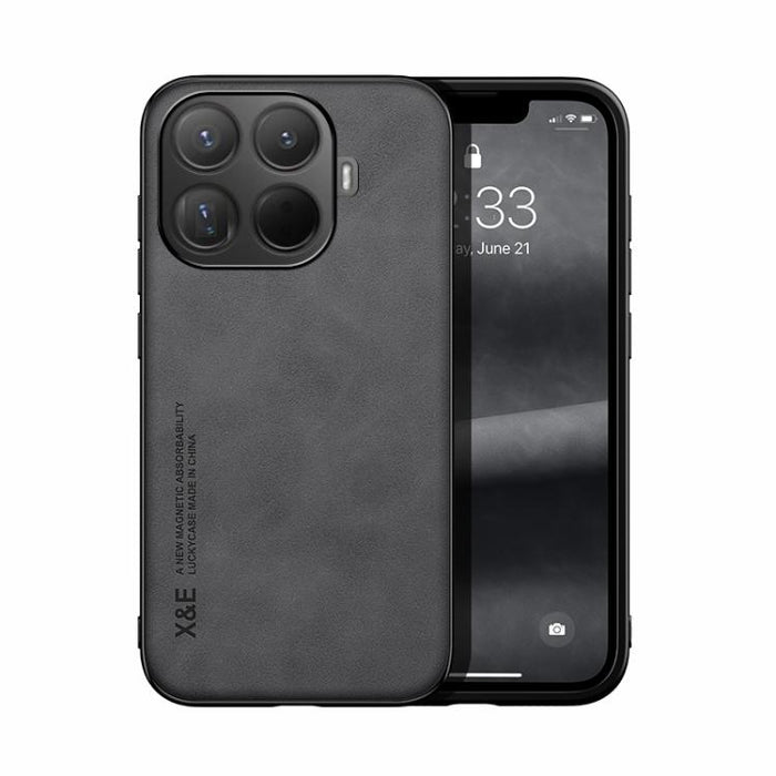 Funda trasera de cuero magnético con tacto de piel para teléfono, For Xiaomi 17 Pro Max, For Xiaomi 17 Pro, For Xiaomi 17, For Xiaomi Poco M7 4G 169mm, For Xiaomi 15T Pro 5G, For Xiaomi 15T 5G