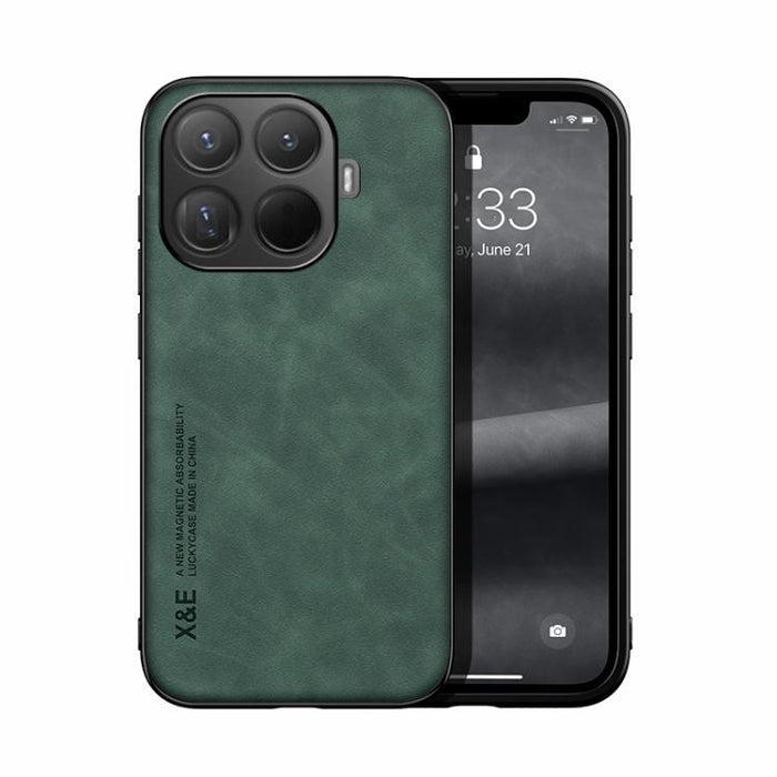 Funda trasera de cuero magnético con tacto de piel para teléfono, For Xiaomi 17 Pro Max, For Xiaomi 17 Pro, For Xiaomi 17, For Xiaomi Poco M7 4G 169mm, For Xiaomi 15T Pro 5G, For Xiaomi 15T 5G