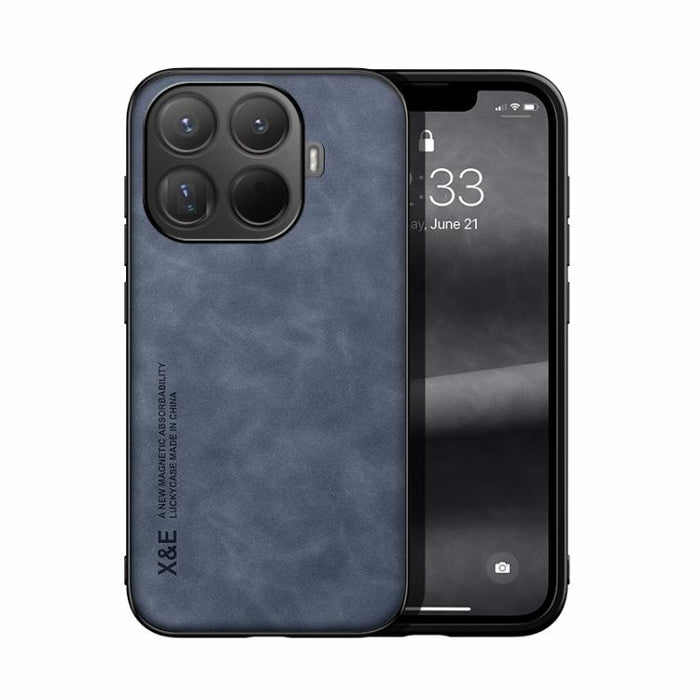 Funda trasera de cuero magnético con tacto de piel para teléfono, For Xiaomi 17 Pro Max, For Xiaomi 17 Pro, For Xiaomi 17, For Xiaomi Poco M7 4G 169mm, For Xiaomi 15T Pro 5G, For Xiaomi 15T 5G