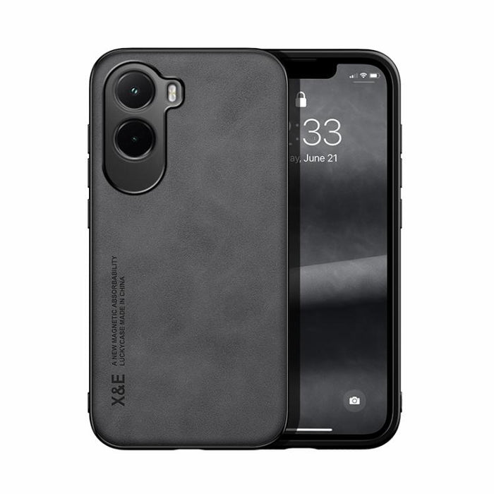 Funda trasera de cuero magnético con tacto de piel para teléfono, For Xiaomi 17 Pro Max, For Xiaomi 17 Pro, For Xiaomi 17, For Xiaomi Poco M7 4G 169mm, For Xiaomi 15T Pro 5G, For Xiaomi 15T 5G